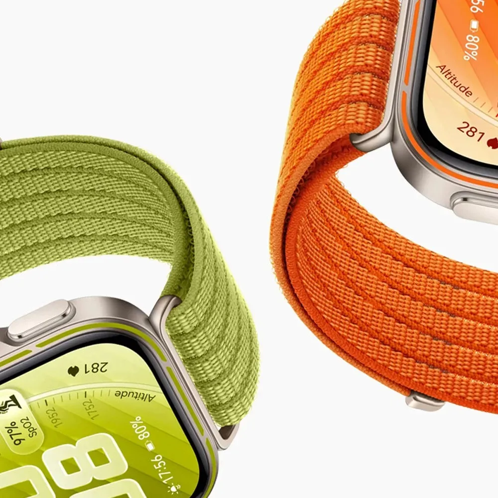 Official Nylon Loop Strap: Braided, Comfortable, and Breathable Wristband for Smartwatches