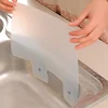 Kitchen Organizer Water Splash Guards with Sucker Waterproof Kitchen Accessiors Sink Wash Basin PVC Flaps White Color 2