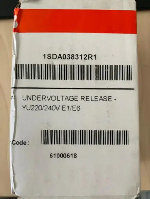 

Оригинальный выпуск пониженного напряжения ABB YU 220/240V E1/E6