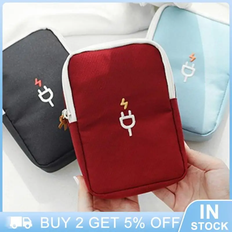 

Travel Pouch Oxford Cloth Electronics Accessories Storage Digital Cable Bag For Usb Power Bank Gadget Organizer Bag Portable