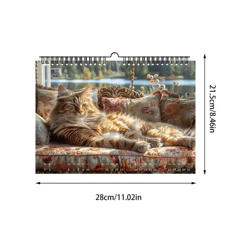 Cat Calendar 2025 Hangings Monthly Wall Calendars Month Planner Wall Calendar Monthly Calendar Planner Family Planner For Kids