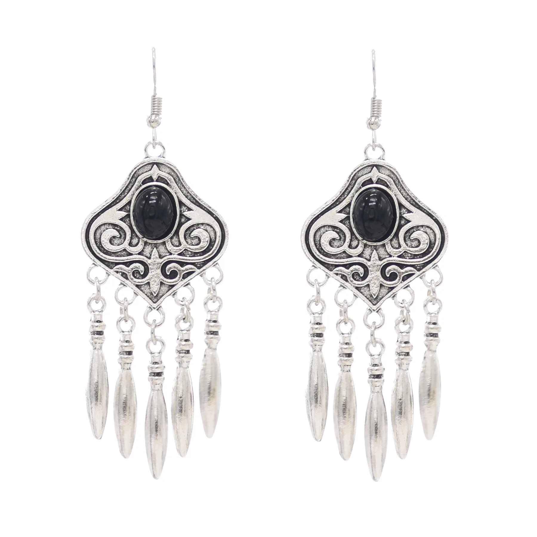 Boucles D'oreilles Pendantes Artisanales En Cristal Swarovski Doré - 5 Cm - Neuves Avec étiquettes