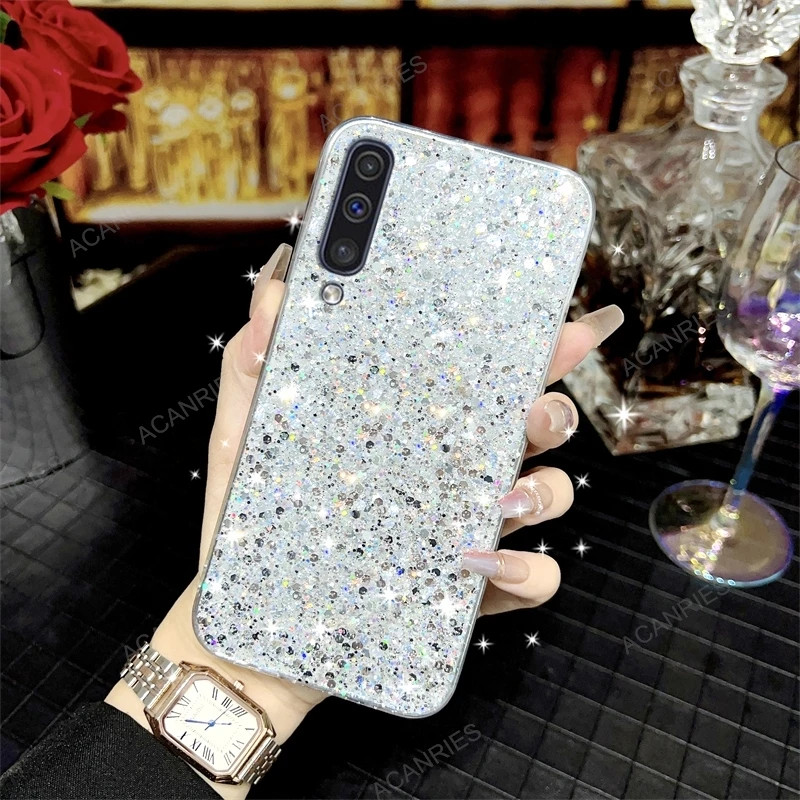 Glitter Silicone Phone Case For Samsung Galaxy Series Soft Cover_voghion.com