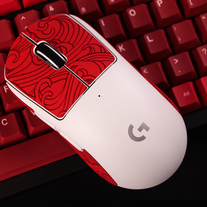 Esports Tiger Gaming Mouse Grip Tape Adesivos Laterais da Pele Resistente ao Suor para Logitech g Pro x Superlight sem Fio Gpw - Imagem 3