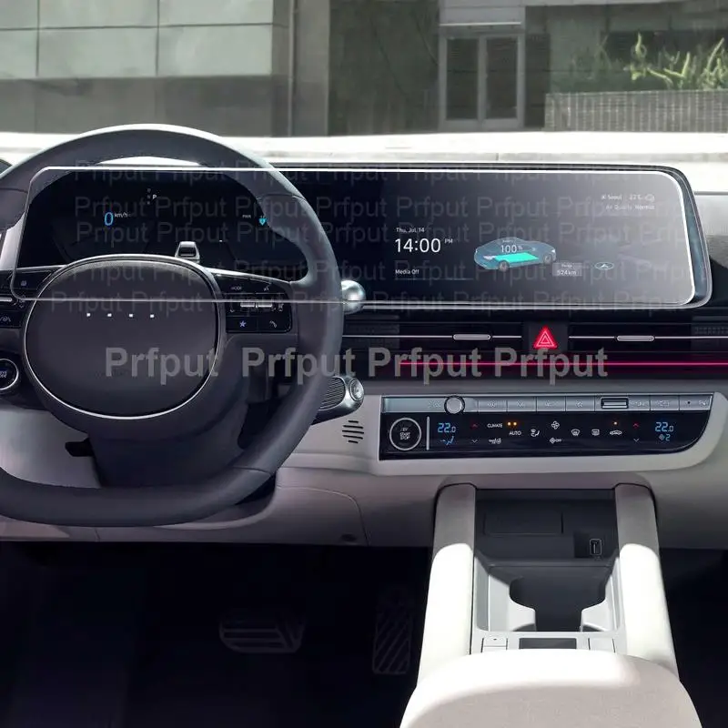 

ПЭТ-пленка для защиты экрана для Hyundai Ioniq 6 2023, автомобильный GPS-Навигационный центр, сенсорный дисплей