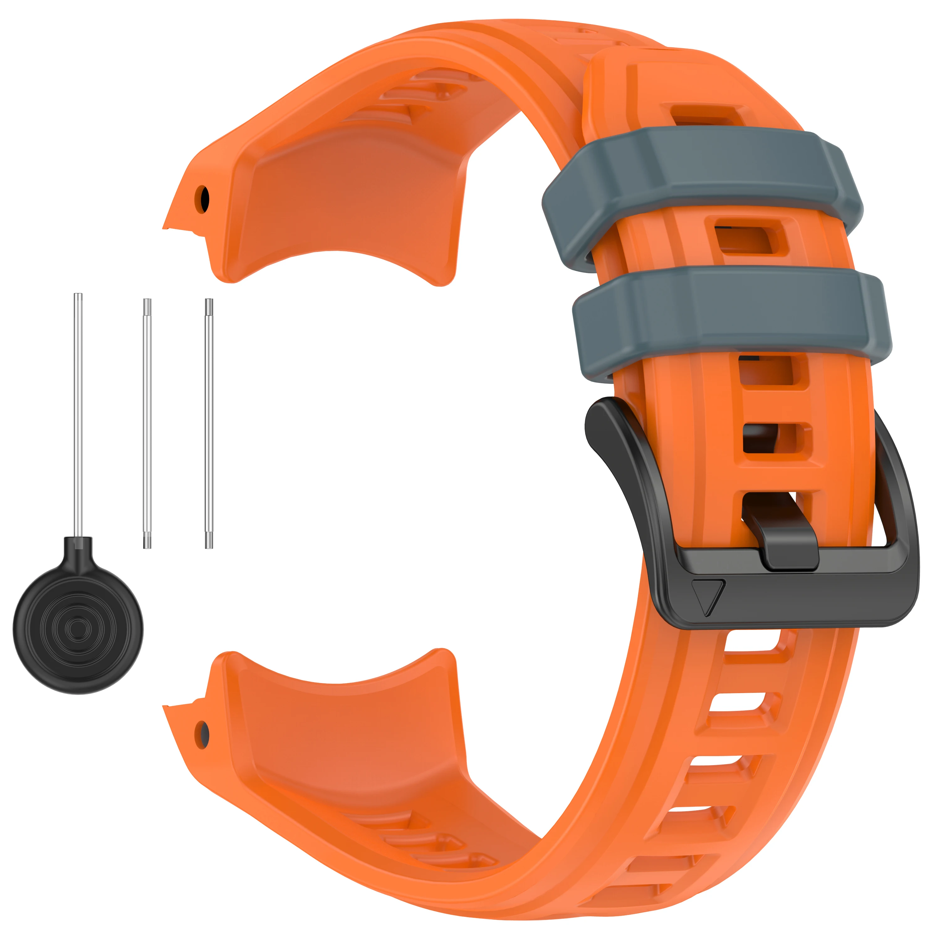 Breathable Sporty Silicone Loop Watch Strap - 22/26MM