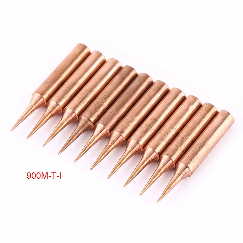 

5Pcs I+B+K+2.4D+3C soldering iron pure copper 900M soldering iron head set inside hot bare copper electric soldering iron tip