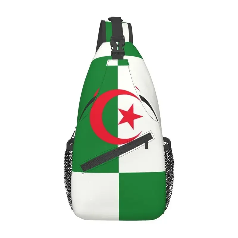 

Algeria Flag Sling Chest Bag Customized Shoulder Crossbody Backpack for Men Traveling Daypack