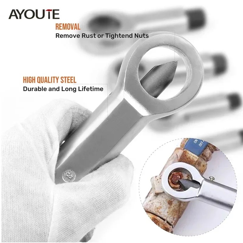 AYOUTE 튼튼한 금속 너트 스플리터 도구 세트, 튼튼한 휴대용 도구, DIY 가족, 작업자용 액세서리, 9-27mm