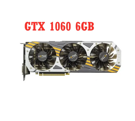Per Schede Video Zotac Scheda Grafica Gpu Gtx 1060 Originale Da 6Gb Per Geforce Nvidia Gtx1060 6 Gd5 192Bit Mappa Desktop Pci-E X16 Hdmi