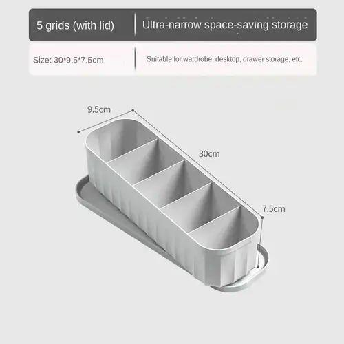 Solid Color Underwear Storage Box Closet Organizer Underwear Socks Drawer Clothes Finishing Box With Lid Wardrobe Organizer - Image 17