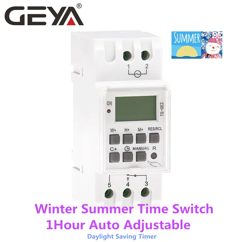 GEYATSGE2WinterSummertime1HourAutomaticAdjustableTimerSwitch