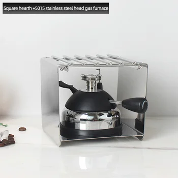 Mini Bruciatore A Gas Caffè Sifone Pentola Caffettiera Riscaldatore Moka Macchina Da Tavolo Caffè Portatile Stufa A Gas 5015 Con Griglia Ripiani