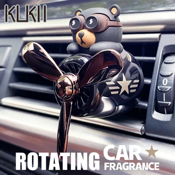 Bear pilot car air freshener flavor dog vent perfume diffuser fragrance scent  auto deroration acccessories aromatherapy auto 1