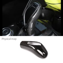 

Real Carbon Fiber Interior Gear Shift Head Cover Knob protective Trim Car Accessories For Alfa Romeo Giulia Stelvio 2020-2021
