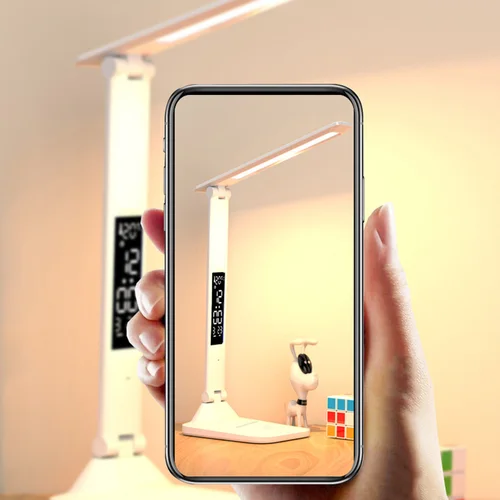 LED 책상 램프, 터치 조도 조절식 접이식 테이블 램프, 달력 포함, 눈 보호 책상 램프, 독서 램프 5