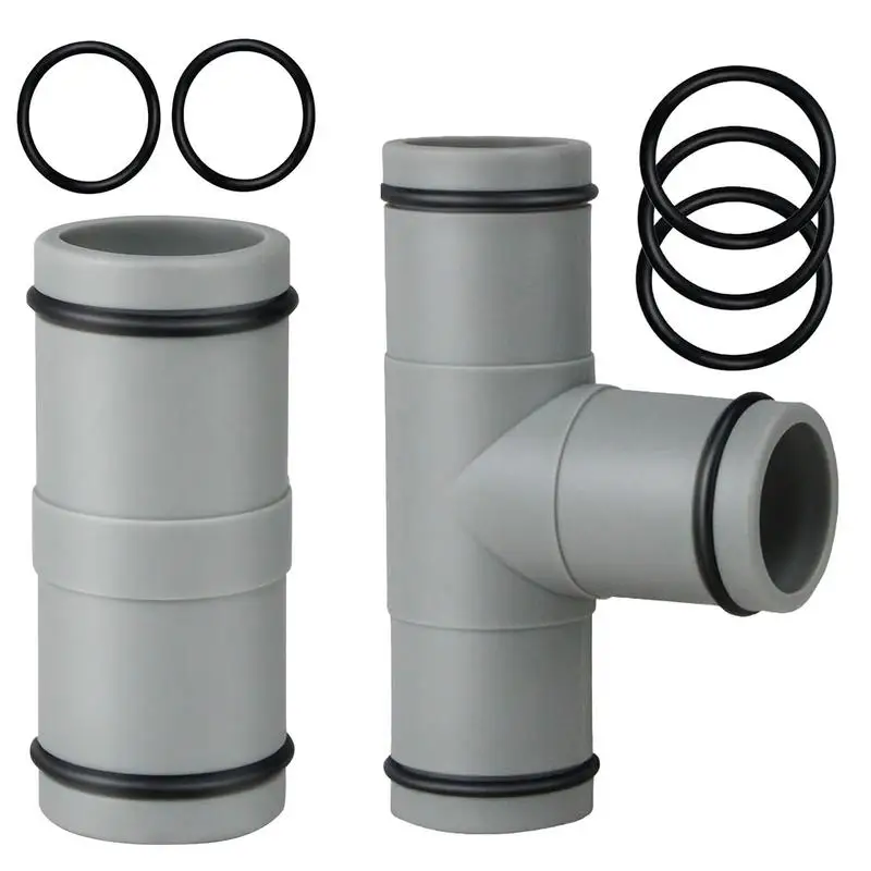 

1.25in T Joint Filter Pump Garden Irrigation Water Hose Pipe Connectors Swimming Pool Pumps Straight Extension Joint Replacement