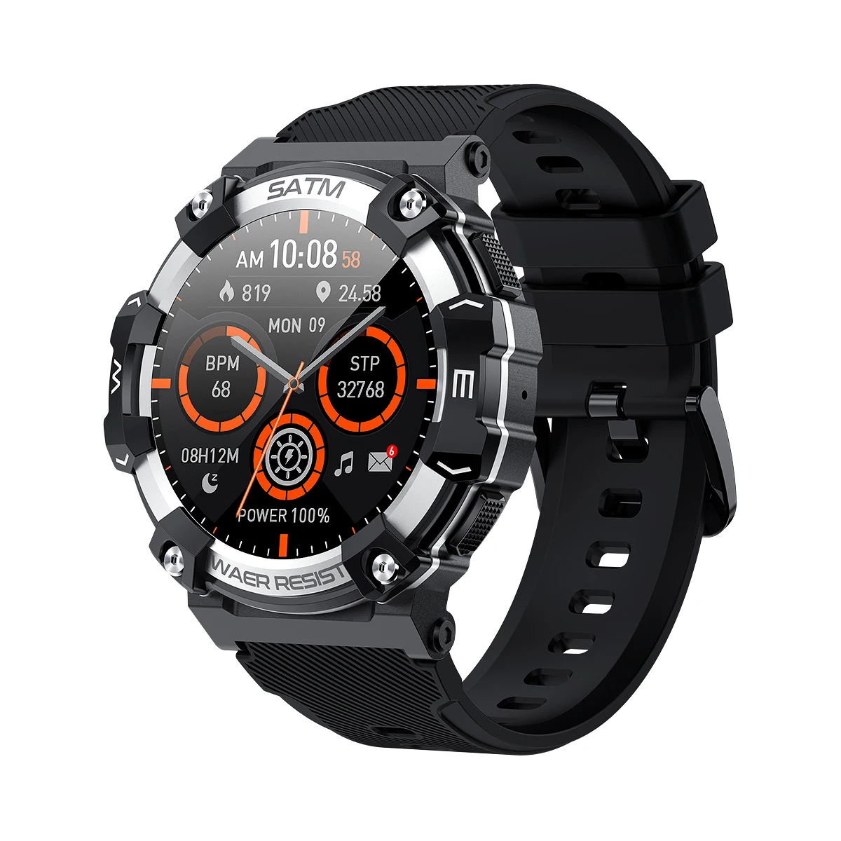 

New Smart Watch Rugged Outdoor Sports Fitness PG333 24h Blood Oxygen Monitor Military Waterproof for Men Smartwatch