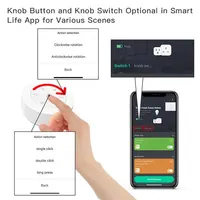 Tuya ZigBee Smart Knob Switch DIY Wireless Scene Button Rotatable Dimmer Switch Home Appliances Automation Linkage Remoter 2