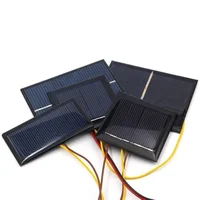 Micro panneau solaire portable en polysilicium, 1V, 5V, 6V, chargeur rapide, système de cellules solaires bricolage, mini chargeur de batterie extérieur 1