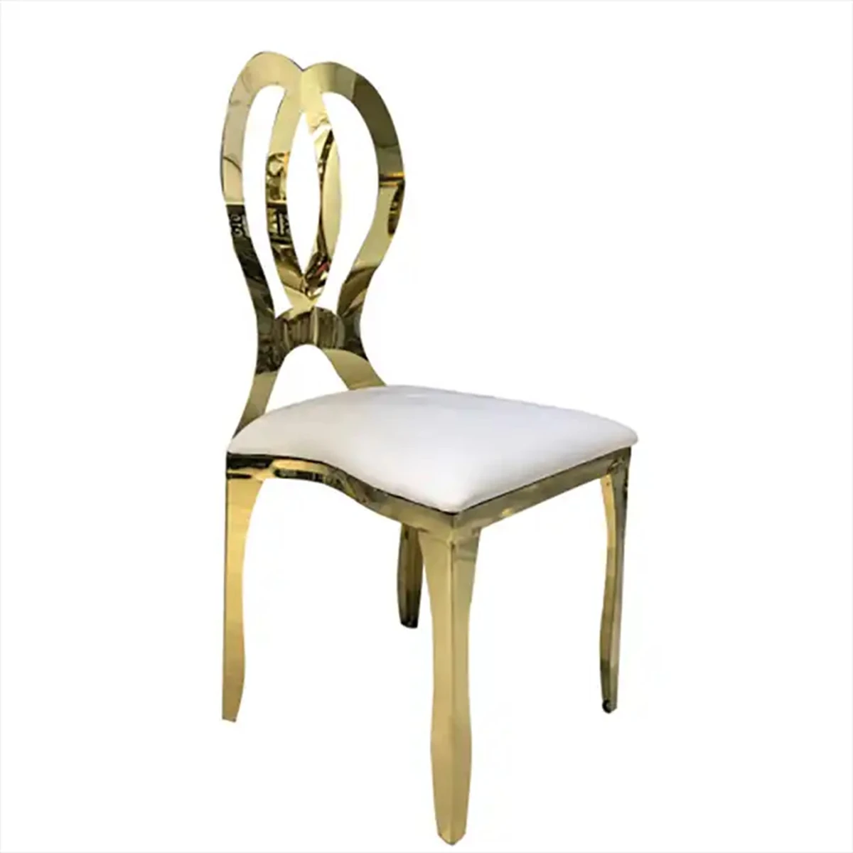 wholesale chairs for wedding reception gold stainless steel furniture event party decoration images - 6