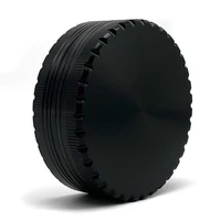 63mm Toothless Tobacco Herb Grinder Herbal Grinders 2 Layers creative aluminum alloy Smoke Breaker Spice Crusher Mill Shredder 2