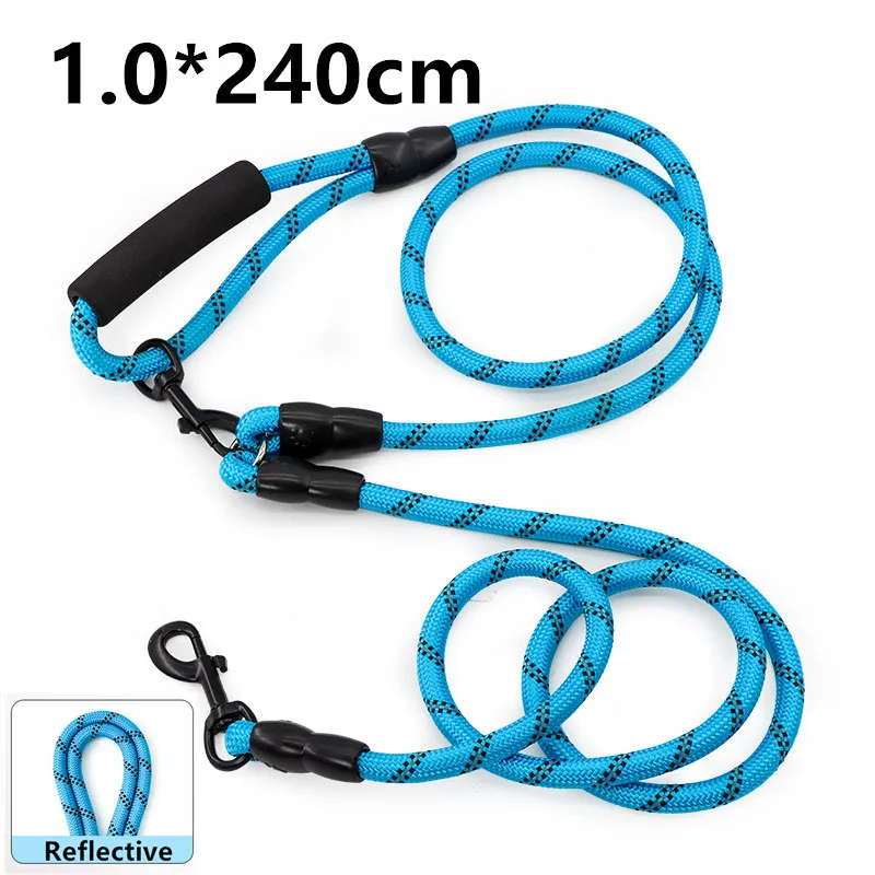 Dog harness Leash Harnesses Leads for Dogs Walking Slung Shoulder Hands Free Leashes Dog Chain Double-head Leash dogs walker 