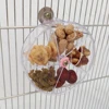 1pc Acrylic Interactive Parrot Toy Rotating Treat Dispenser for Pet Parrot Bird Cage Decoration Mental Stimulation Entertainment 3