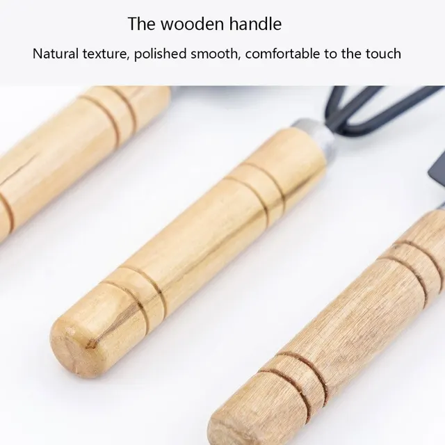 Kertészeti Szerszámok Háromrészes Szett Mini Kerti Többfunkciós Lapátkarok Lapát Háztartási Növény Fenyő Talaj Lapáttal - Image 3