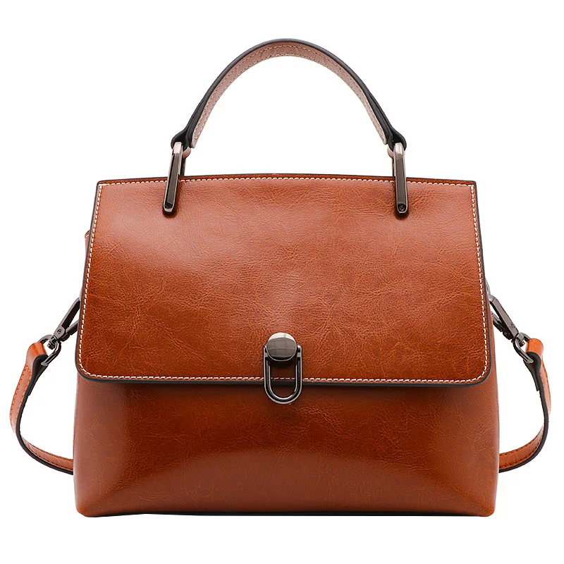 

Genuine Leather Shoulder Bags 2023 New Fashion One-shoulder Handbags Ladies Classic Satchels Large Capacity Women Messenger Bags