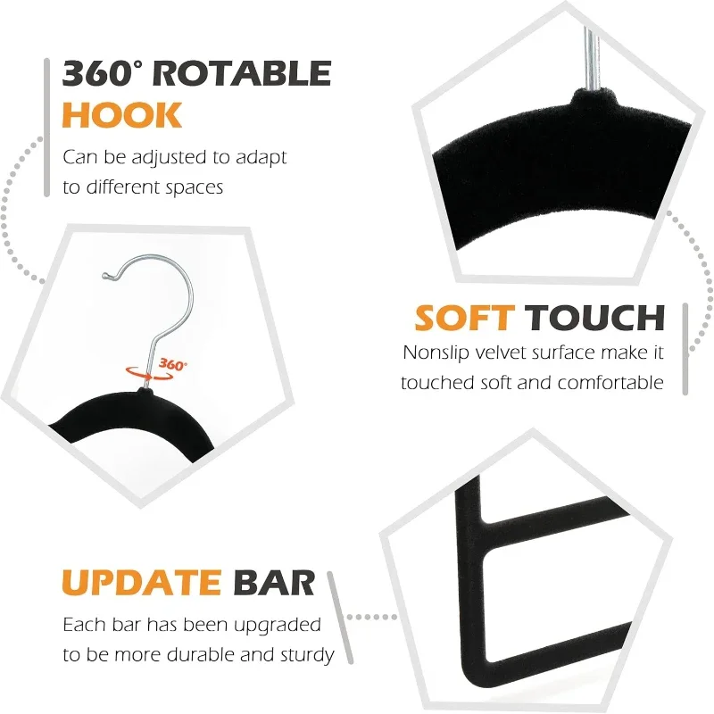 1pc Four Layer Pants Rack Velvet Pants Hanger Saves Space, Anti Slip Pants Hanger Stores and Organizes Jeans, Scarves, and Ties 6