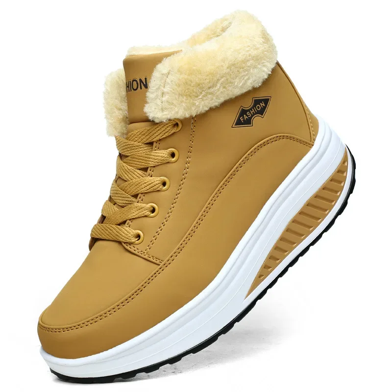 High Quality Waterproof Winter Women Boots Warm Plush Women's Snow Boots Outdoor Non-slip Sneakers Fur Platform Ankle Boots 3