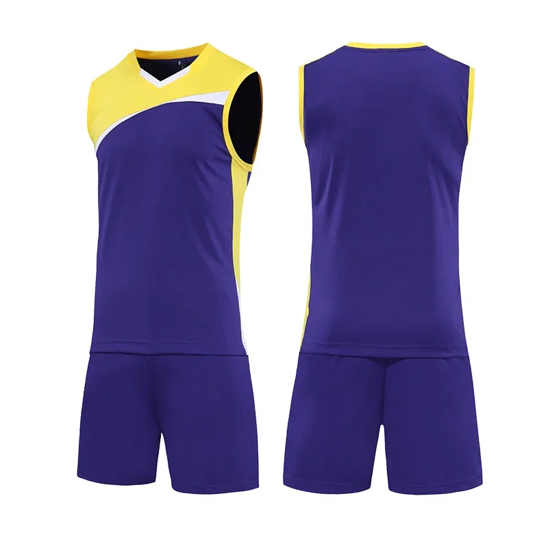 New Women's Volleyball Jersey No Sleeves Breathable Sports Suit Competition Team Uniform Customizable Printed Training Wear