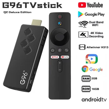 Global Version G96 TV STICK Android13 Smart TV Stick 4K HDR10+ Google Assistant Dual 2.4G5GWifi Youtube Streaming Media playerQ2