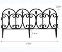 Hot Sale  Plastic Plug-in Fencerural Fence  Green Garden Small Fence  Plastic Splicing for Horticultural Fence 1