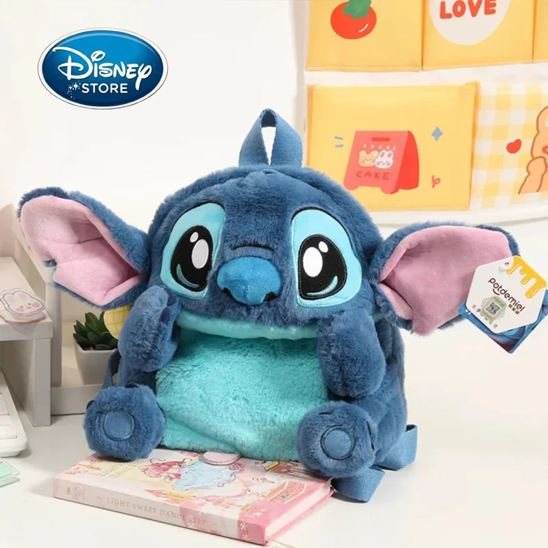 

Рюкзак с мультяшными героями Диснея, плюшевая кукла, Ститч, лотсо, чип 'дэйл, двойная сумка через плечо, милый подарок на день рождения