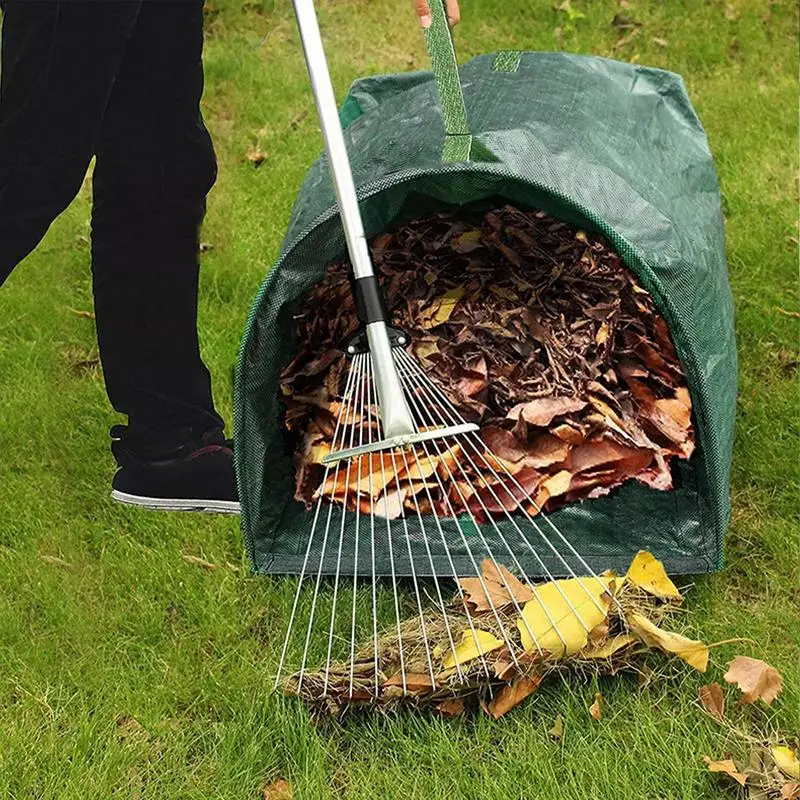 

Garden Waste Bags Yard Leaves Trash Garbage Bag Waterproof Garden Refuse Rubbish Bag With Handles for Moss Container for Leaves