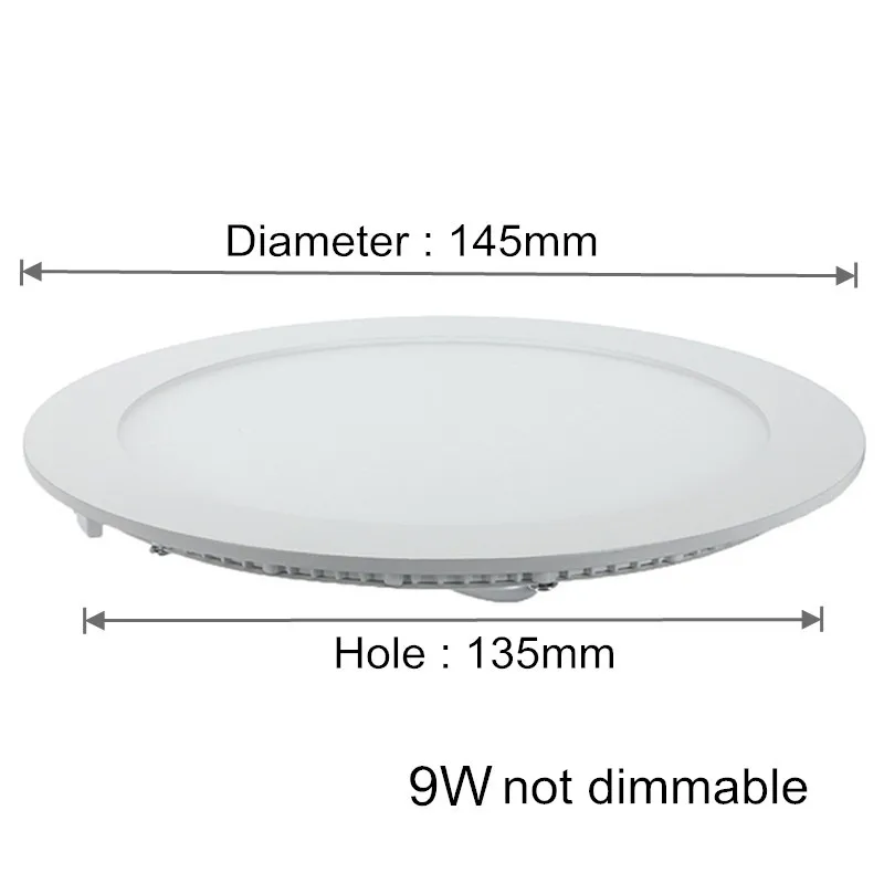 9W not dimmable