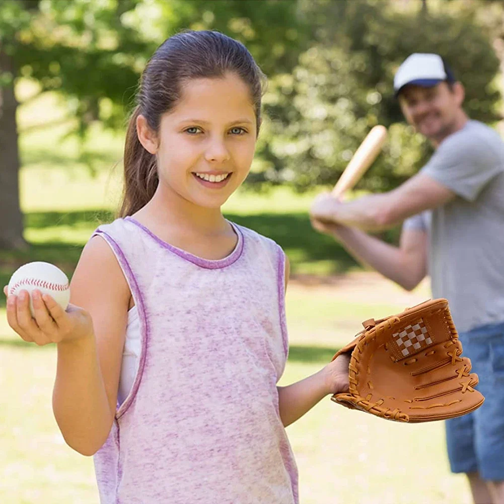 Outdoor Sport Baseball Glove PU Leather Batting Gloves Softball Practice Equipment Baseball Training Competition Glove For Kids baseball gloves