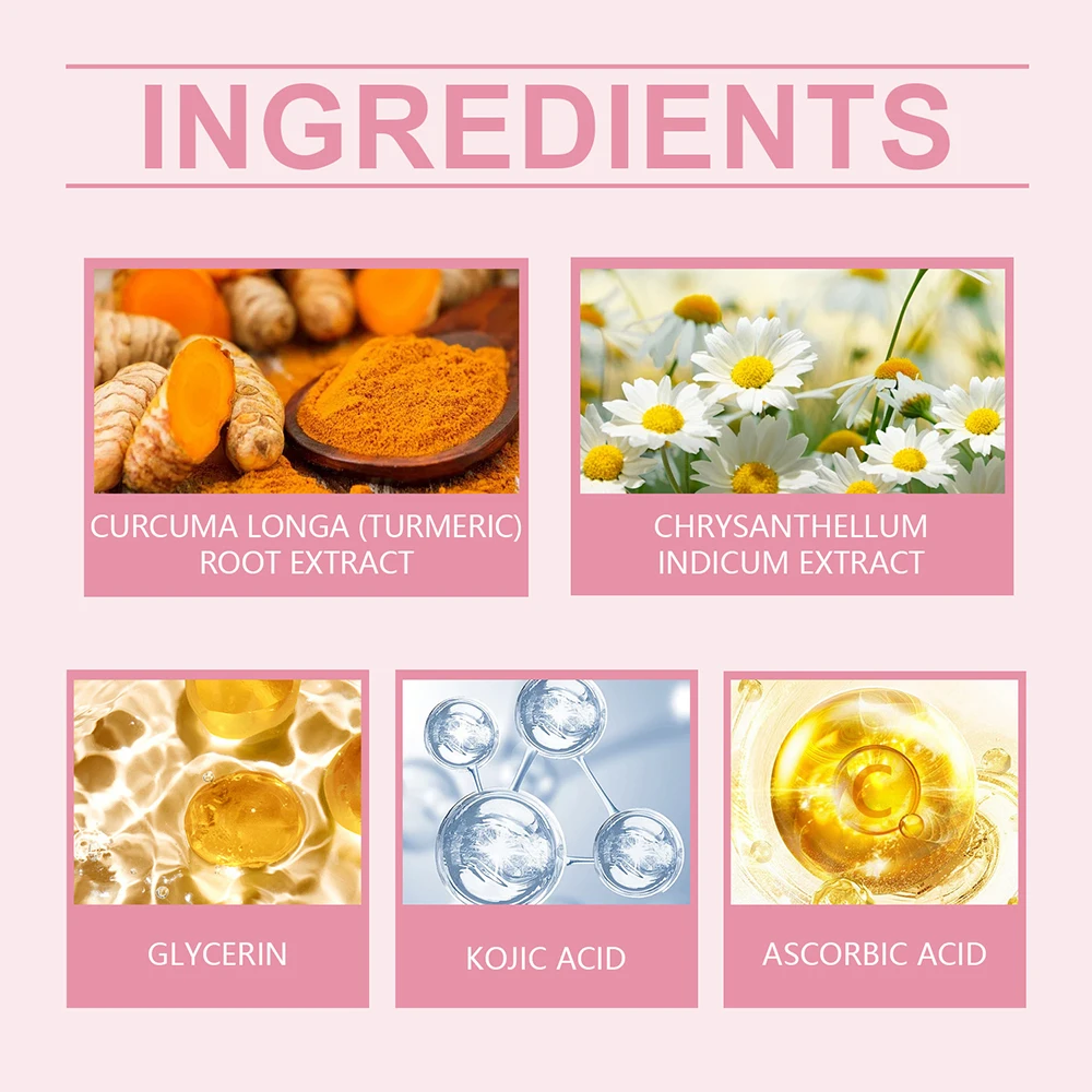 Turmeric Kojic Acid Cleansing Pad 40PCS Face Care Foam Cleansing Pad Brighten Skin Anti Acne Pore Cleaner Sponge Exfoliating Pad 4