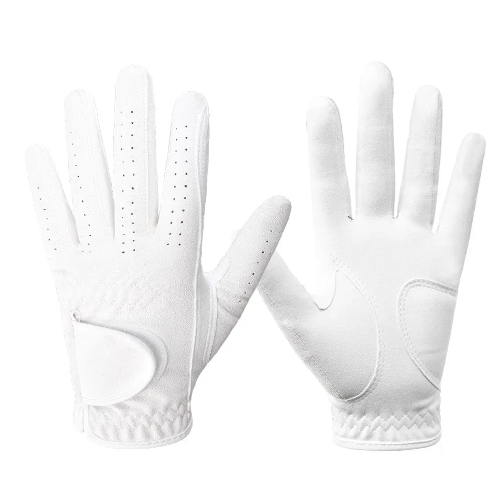 1Pc Professional Golf Glove Non-slip Soft Fabric Breathable Comfortable Golf Gloves Male Left Single High Quality White Gloves