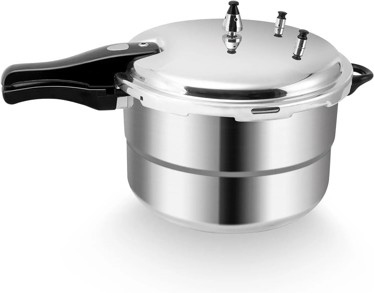 

Quart Pressure Cooker, 10 Psi Aluminum Pressure Canner w/Triple Valves & Auto Lock System, Steamer Included
