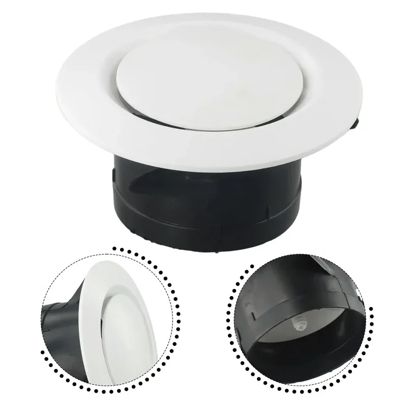 ABS Tuyere Ceiling Air Supply Mountable HOT AIR Vent Grille Cover Easy Diffuser For Home Kitchen Bathroom Household Ventilation