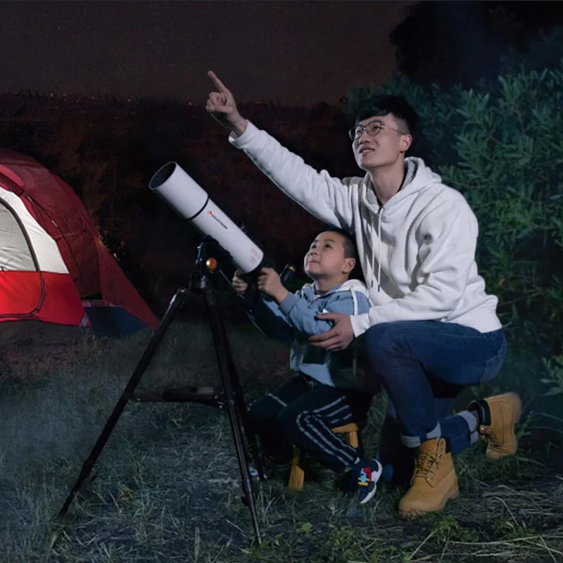 Telescopio Astronomico Rifrattivo Xiaomi Celestron Hd Professionale 80Mm Red Dot Finder Zoom Telescopico Per Space Moon Planet