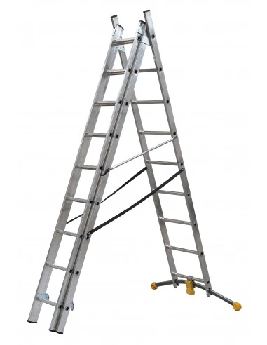 Hailo 1423-801-3-stroke Combined Ladder With Hobbylot Curved Stabilizer ( 3x11) - Ladder Carts - AliExpress