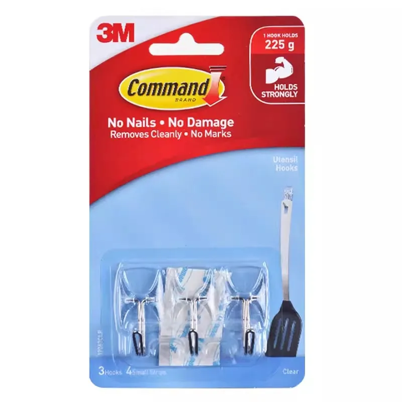 3M Clear Command Wire hook utensil Hook hanging plastic hooks