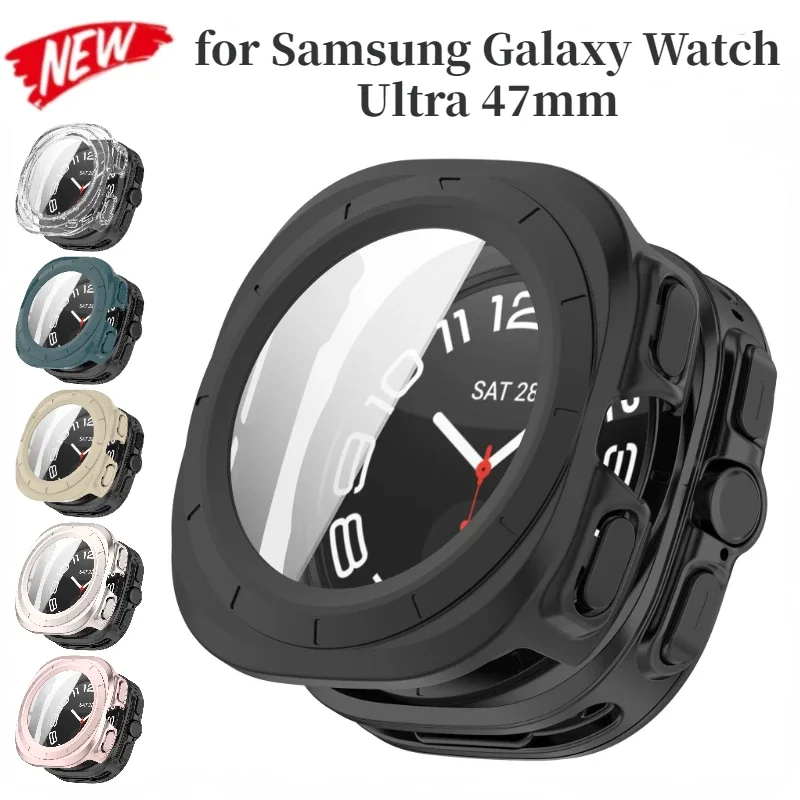 Premium Tempered Glass Protective Cover for 47mm Watch – Enhanced Screen Safety & Durable Bumper Casing
