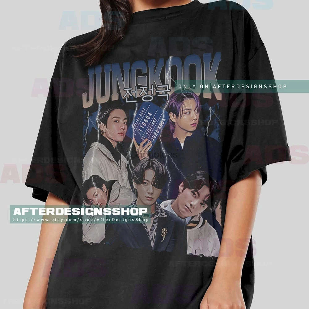 Jungkook рубашка P108 винтажная Корейская k-pop поклонница подарок Kpop футболка унисекс