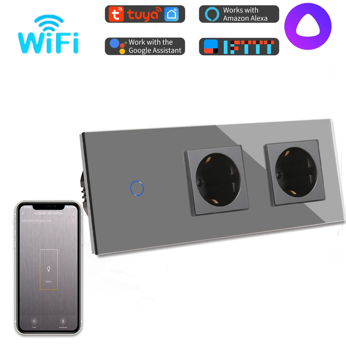 WiFi 1G 2socket Gr