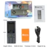 MKTEL EXO Feature Phone Senior Mobile Phone Dual SIM Dual Standby 1.77" Display GSM MP3 MP4 FM Radio Strong Torch Loud Speaker 6